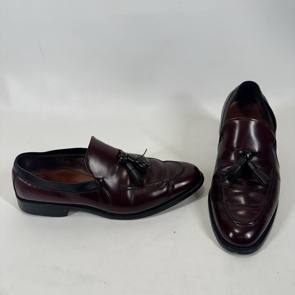 Allen Edmonds Ethan Tassel Loafers Men's Size‎ 10 C Burgundy Comb Shoes